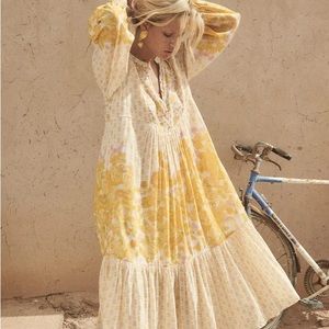 SPELL Yellow Rose Boho Midi Dress Honeysuckle Large NWT- SOLD OUT